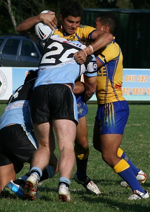 Parramatta Eels v Cronulla Sharks SG Ball rnd 6 action (Photo's : ourfooty media)