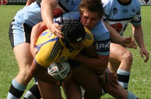 Parramatta Eels v Cronulla Sharks SG Ball rnd 6 action (Photo's : ourfooty media)