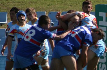 2010 U17A Preliminary Final - De La Salle v Engadine Dragons action (Photo : ourfootymedia)