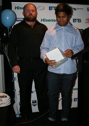 Steve Holtz and David Tavita Sharks Junior Rep Award night (Photo's : ourfootymedia)