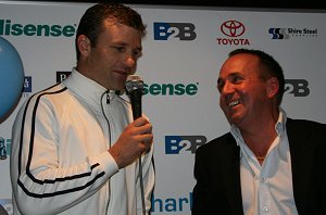 Dave Howlett & Rob Willis talk footy - Sharks Junior Rep Award night (Photo's : ourfootymedia)