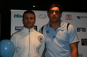 Dave Howlett & Joel tubbs Sharks Junior Rep Award night (Photo's : ourfootymedia)
