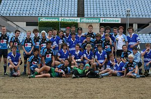 Cronulla Sharks Academy & Group 10 u13s (Photo : OurFootyMedia) 