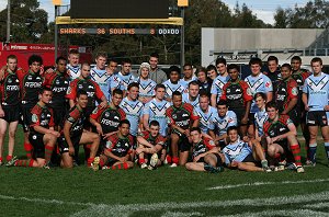 Cronulla Sharks Academy and South Sydney Junior Rabbitoh's Under 17's (Photo : OurFootyMedia) 