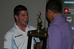 Chad Townsend has a laugh with Tokerau Raru (Photo : OurFootyMedia) 