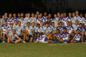 Cronulla SHARKS Academy u17s and Canterbury BULLDOGS u17s Team Photo (Photo : OurFootyMedia) 