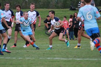Sharks Academy v South West Sydney Academy of Sport u15s action (Photo : OurFootyMedia) 