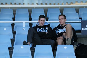 Pat Hasson watching Cronulla SHARKS v Manly SEAGLES NRL u20s Holden Cup Rnd 15 (Photo : Steve Monty / OurFootyMedia) 
