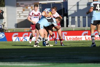 Jake Goodwin D's up Cronulla SHARKS v Manly SEAGLES NRL u20s Holden Cup Rnd 15 (Photo : Steve Monty / OurFootyMedia) 