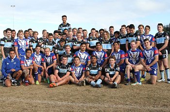 Cronulla SHARKS Academy u15s and the Bulldogs Academy u15s (Photo : steve monty / OurFootyTeam.com)