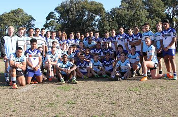 Cronulla SHARKS Academy u17s and the Bulldogs Academy u17s (Photo : steve monty / OurFootyTeam.com)