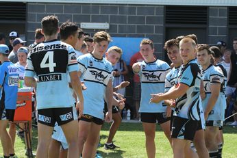Cronulla Sharks v Canberra Raiders U17s - SG Ball Cup TRIAL MATCH - 1st Half Action (Photo : steve montgomery / OurFootyTeam.com)