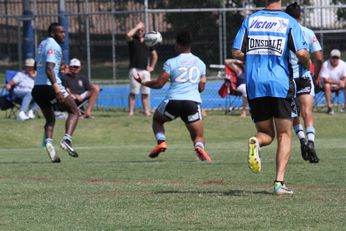 Cronulla Sharks v Canberra Raiders U17s - SG Ball Cup TRIAL MATCH - 1st Half Action (Photo : steve montgomery / OurFootyTeam.com)