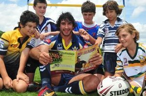 Cowboys skipper JT with Tallis Ruha, Ryan Rankin, Ryan Townsend, Jayden Wilson and Connor Preass