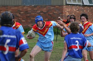 Nick 'Rat' Ratcliffe tries to find a way thru the traffic 
