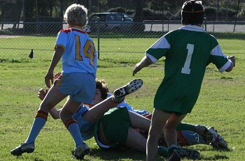 .. push over for a great try against Competition leaders De La Salle 