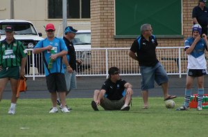 Luke, Ken, Les, Steve & harry on the sideline 