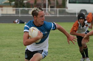 Stacey Morell loves running the footy 