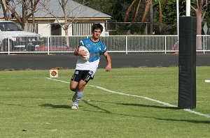 Ryan Giles run untouched in the ingoal 