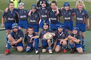 Goulburn Stockmen under 8 Stallions, back row: Callum Hogan, Selby Scott, Eathon Crooks, Bailey Tooth, Ravon Mouton, Thomas Hughes, Samuel Hughes. Front row: Jason McDonnell, Joey Critchlow, Joshua Condylios, Will Batten, Joseph Kelly
