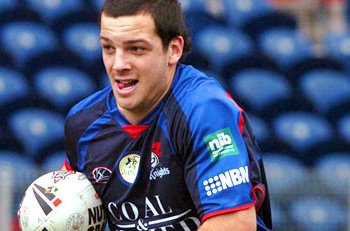 Big shoes to fill ... emerging Knights halfback Jarrod Mullen. / The Daily Telegraph
