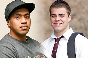 Masada Iosefa (left) and Wade Graham. / The Daily Telegraph