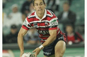Mitchell Pearce resigns with the Rossters ( assrl photo's : ourfooty media)