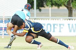 Waves under-16 back rower Solly Little.