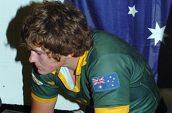 Will Matthews prepares for the 1st test against Engalnd - Dec 2006 - (photo : ourfooty media - dave williams)
