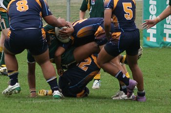 2010 Buckley Shield Grand Final action Hunter SHS v Westfields SHS (Photo's : ourfootymedia)