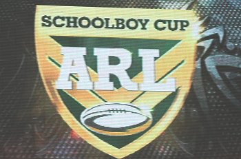ARL SCHOOLBOYS CUP (not the official logo, just a foto of the big screen) 