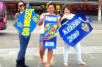 The Keebra Girls were there to cheer on the boyz (Photo : Jasmin) 