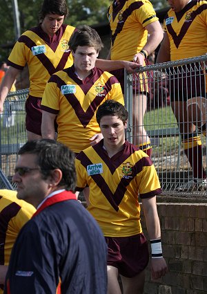 ARL Schoolboys Cup - Holy Cross Catholic College v Illawarra SHS action @St Marys Stadium (Photo : JOHN / OurFootyMedia)