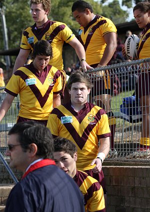 ARL Schoolboys Cup - Holy Cross Catholic College v Illawarra SHS action @St Marys Stadium (Photo : JOHN / OurFootyMedia)