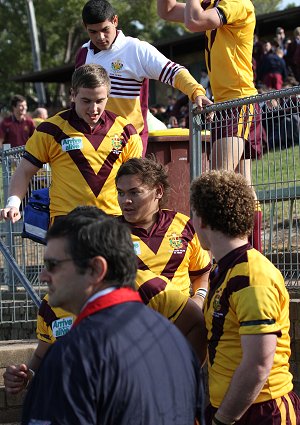 ARL Schoolboys Cup - Holy Cross Catholic College v Illawarra SHS action @St Marys Stadium (Photo : JOHN / OurFootyMedia)