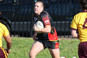ARL Schoolboys Cup - Holy Cross Catholic College v Illawarra SHS action @St Marys Stadium (Photo : JOHN / OurFootyMedia)