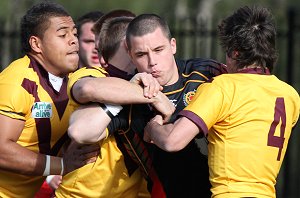 ARL Schoolboys Cup - Holy Cross Catholic College v Illawarra SHS action @St Marys Stadium (Photo : JOHN / OurFootyMedia)