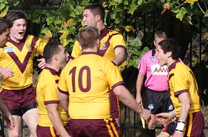 ARL Schoolboys Cup - Holy Cross Catholic College v Illawarra SHS action @St Marys Stadium (Photo : JOHN / OurFootyMedia)