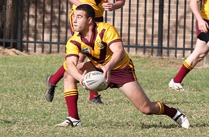 ARL Schoolboys Cup - Holy Cross Catholic College v Illawarra SHS action @St Marys Stadium (Photo : JOHN / OurFootyMedia)