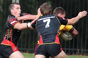 ARL Schoolboys Cup - Holy Cross Catholic College v Illawarra SHS action @St Marys Stadium (Photo : JOHN / OurFootyMedia)