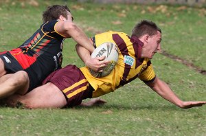 ARL Schoolboys Cup - Holy Cross Catholic College v Illawarra SHS action @St Marys Stadium (Photo : JOHN / OurFootyMedia)