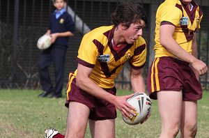 ARL Schoolboys Cup - Holy Cross Catholic College v Illawarra SHS action @St Marys Stadium (Photo : JOHN / OurFootyMedia)