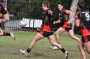 ARL Schoolboys Cup - Holy Cross Catholic College v Illawarra SHS action @St Marys Stadium (Photo : JOHN / OurFootyMedia)