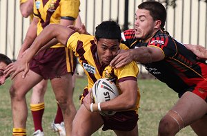 ARL Schoolboys Cup - Holy Cross Catholic College v Illawarra SHS action @St Marys Stadium (Photo : JOHN / OurFootyMedia)