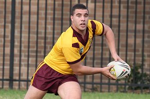 ARL Schoolboys Cup - Holy Cross Catholic College v Illawarra SHS action @St Marys Stadium (Photo : JOHN / OurFootyMedia)