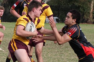 ARL Schoolboys Cup - Holy Cross Catholic College v Illawarra SHS action @St Marys Stadium (Photo : JOHN / OurFootyMedia)