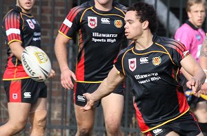 ARL Schoolboys Cup - Holy Cross Catholic College v Illawarra SHS action @St Marys Stadium (Photo : JOHN / OurFootyMedia)