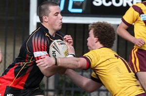 ARL Schoolboys Cup - Holy Cross Catholic College v Illawarra SHS action @St Marys Stadium (Photo : JOHN / OurFootyMedia)