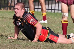 ARL Schoolboys Cup - Holy Cross Catholic College v Illawarra SHS action @St Marys Stadium (Photo : JOHN / OurFootyMedia)