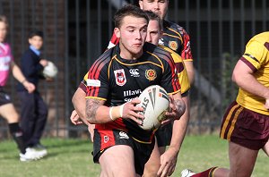 ARL Schoolboys Cup - Holy Cross Catholic College v Illawarra SHS action @St Marys Stadium (Photo : JOHN / OurFootyMedia)